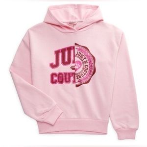 Girls 8/10 M Juicy Couture Logo Hoodie